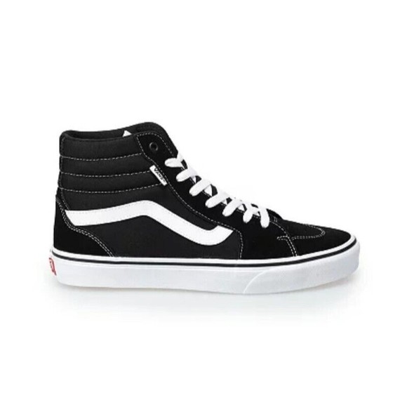 VANS FILMORE Hi Mens Black & White Athletic Skate Shoes VN0ASHZLIJU SZ US 7 NIB - Picture 1 of 9